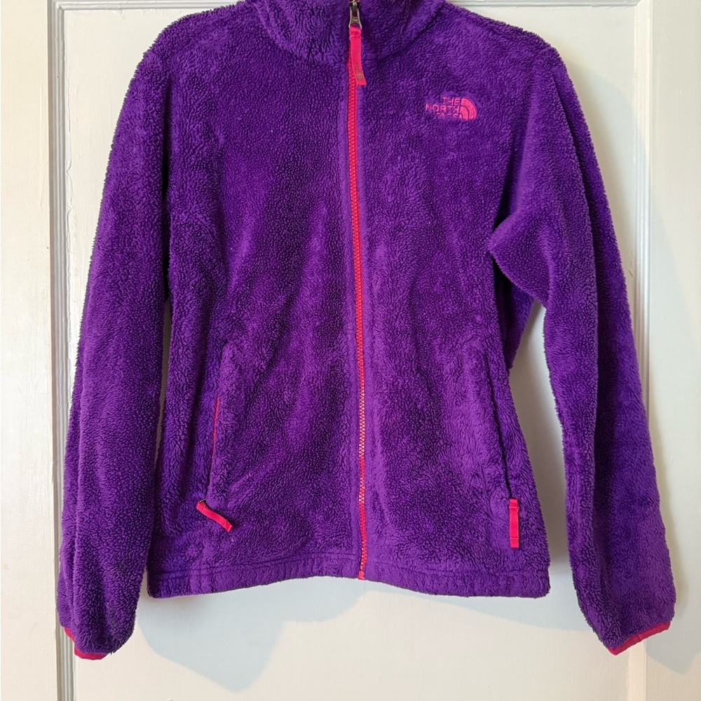 The North Face Purple and Pink Fleece Jacket